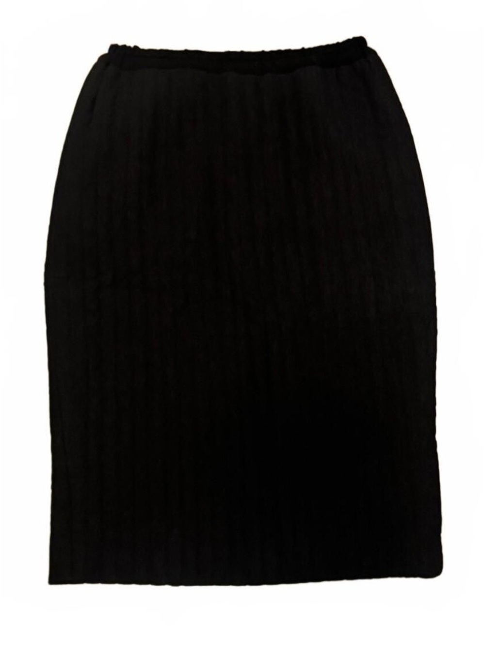 Kiss Of The Wolf skirt XS Women's Pencil Skirt Black Ribbed Pull On Midi